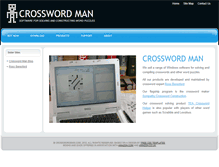 Tablet Screenshot of crosswordman.com